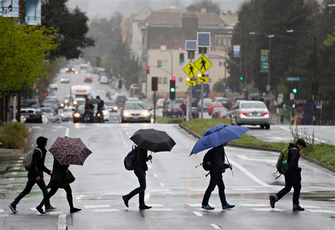 Light rain has begun in the Bay Area and will last through Monday